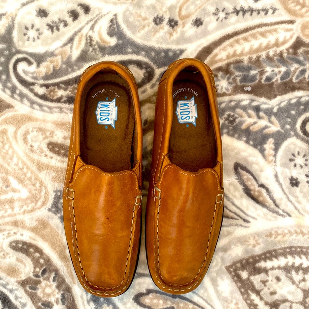 Florsheim Kids Memory Foam Loafers (Brown)